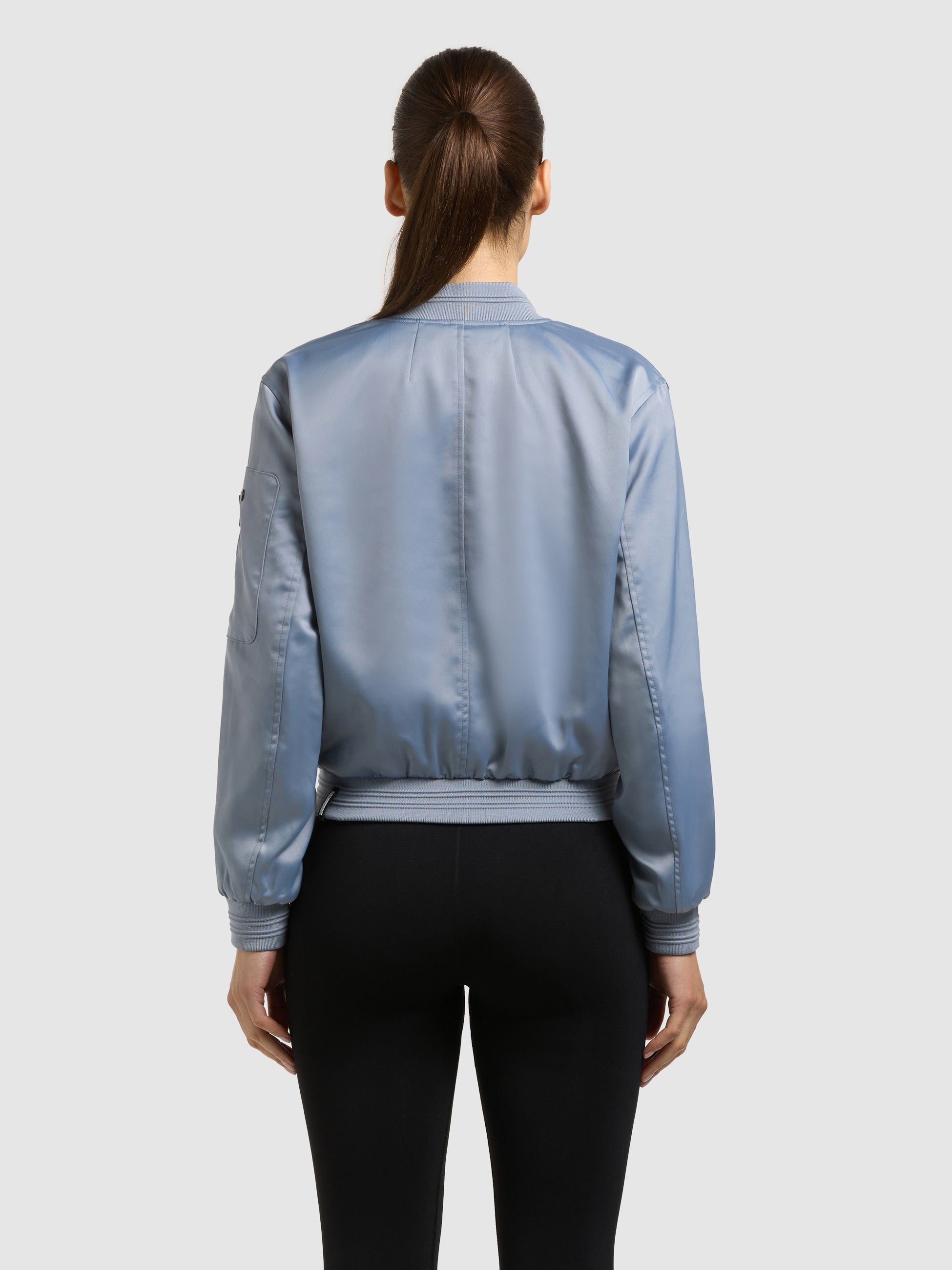 khujo-jacke-tami-misty-blue-damen-bomberjacke-aus-satin image 3