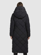 khujo-elow-damen-steppmantel-dunkelgrau-rautenstepp-regular-fit image 3