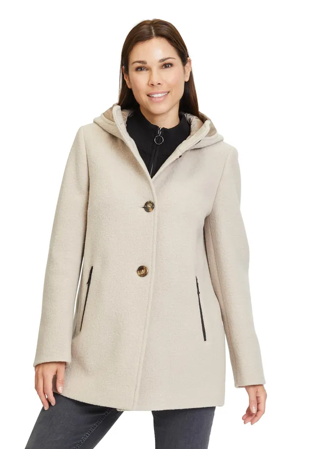 gil-bret-ida-damen-wolljacke-aus-kochwolle-mit-kapuze image 1