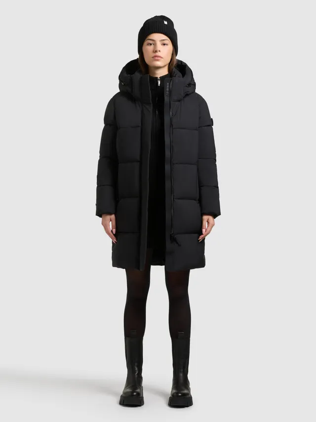 khujo-coat-haya2-matt-black image 1