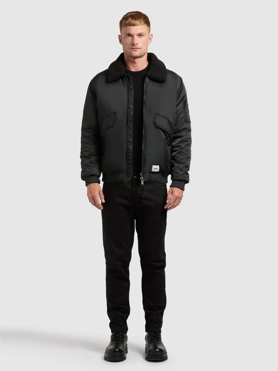 khujo-jacke-ground-bomberjacke-obrage-grey image 1