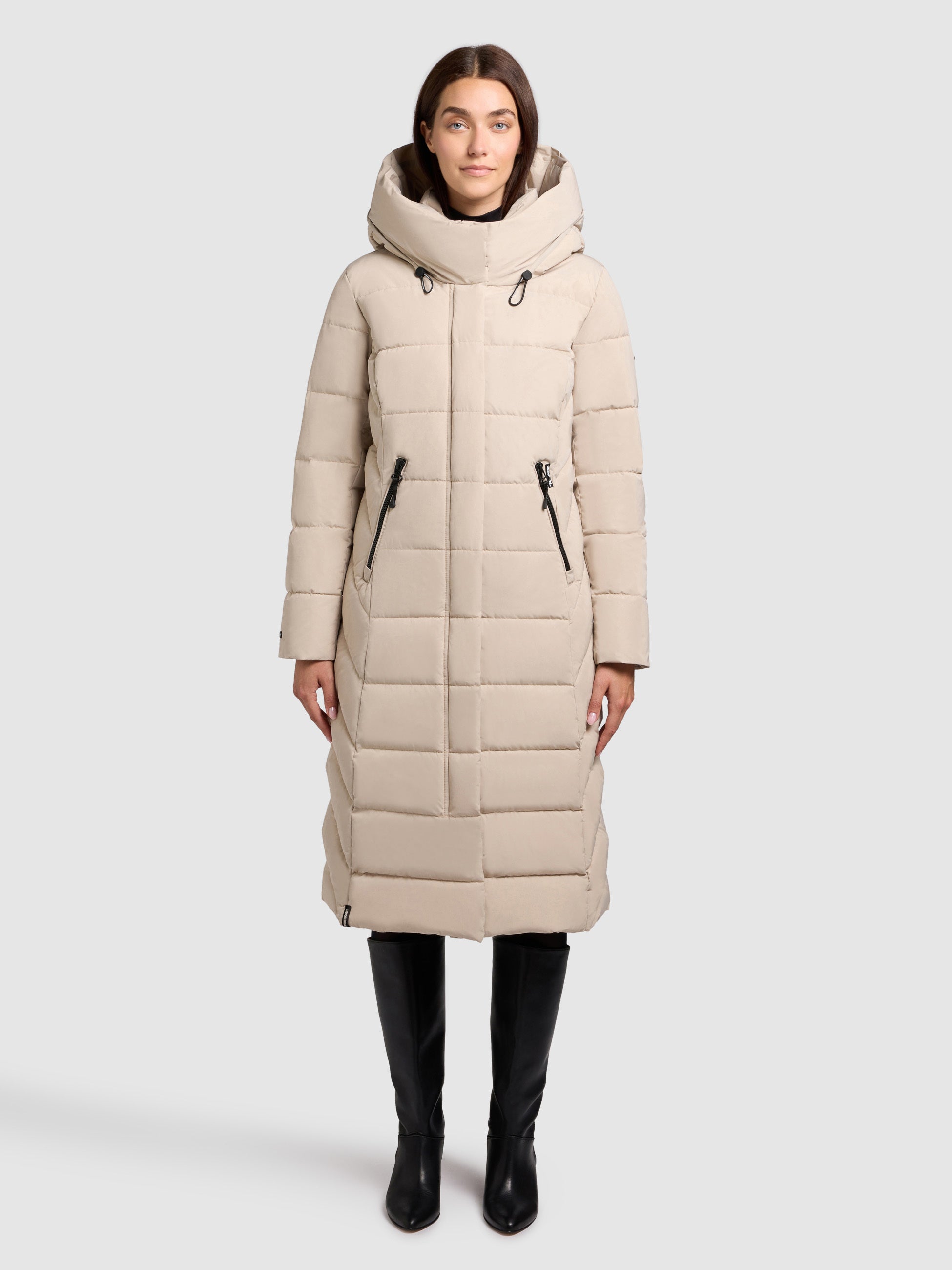 khujo-mantel-sensy-beige-damen-steppmantel-wadenlang-regular-fit image 2