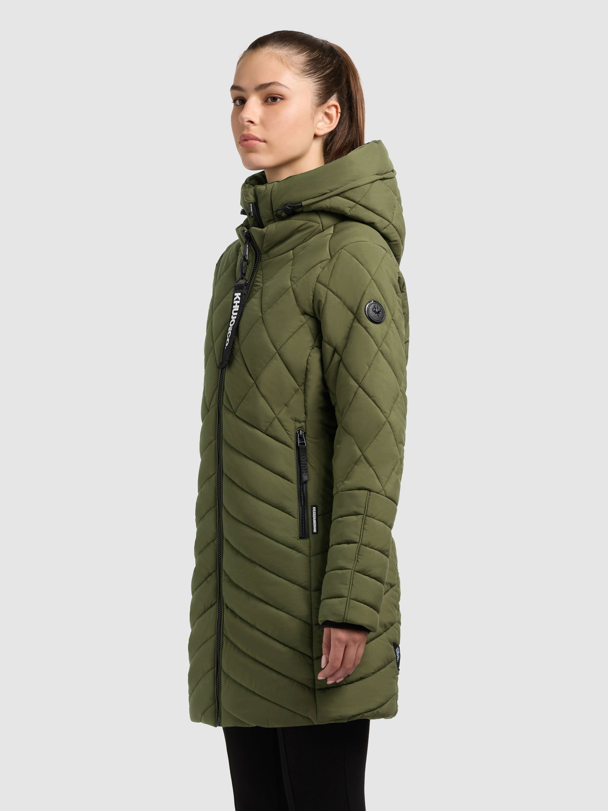 khujo-mantel-ivana-fern-green-kurzmantel-damen-mit-abnehmbarem-einsatz image 5