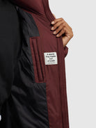 khujo-coat-odana2-wine-red-steppmantel-knielang-wattiert-damen image 8