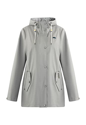 schmuddelwedda-damen-regenjacke-mit-druckknopfleiste-und-hohem-kragen image 7