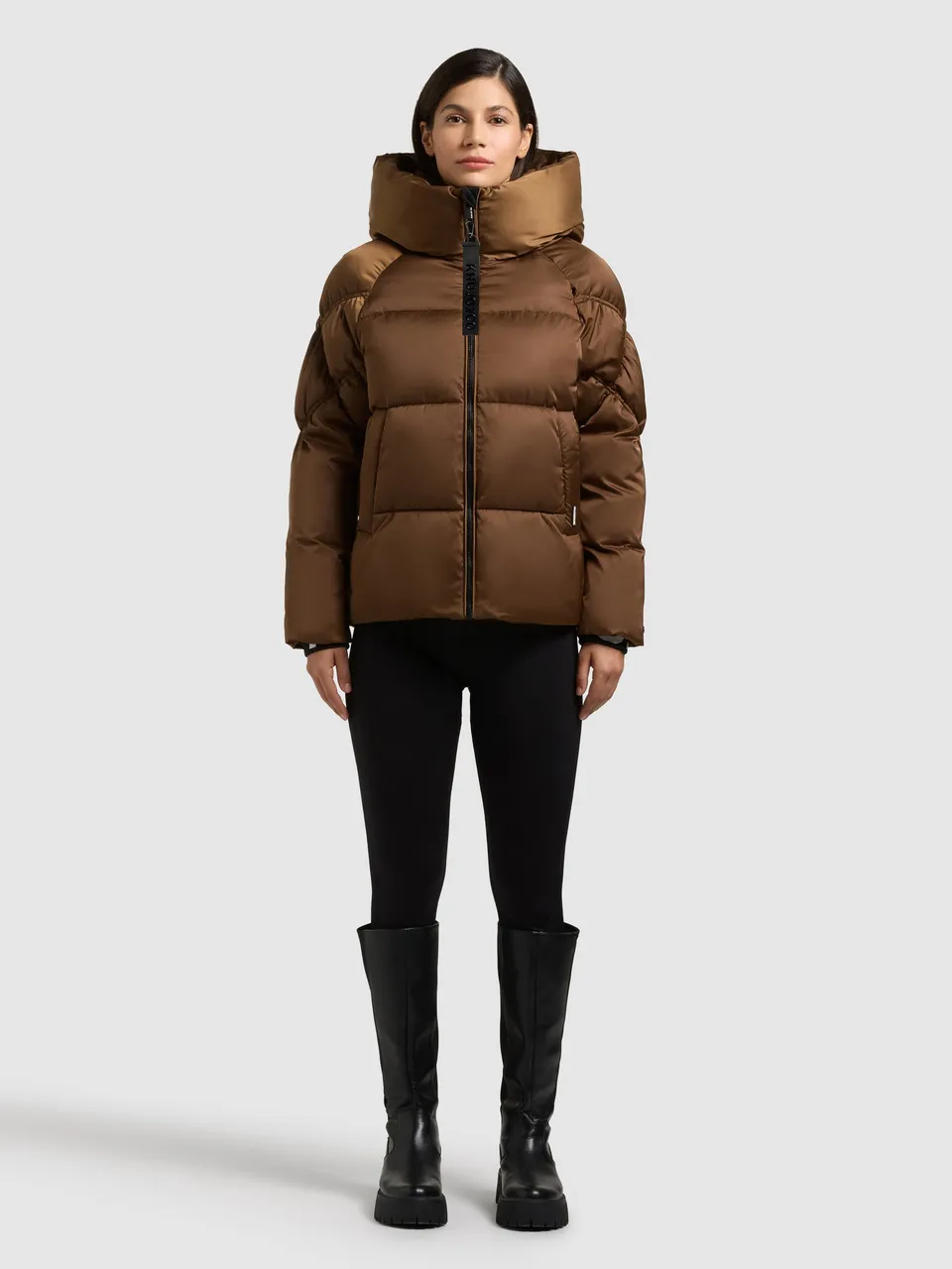 khujo-isett2-damen-steppjacke-copper-brown image 1