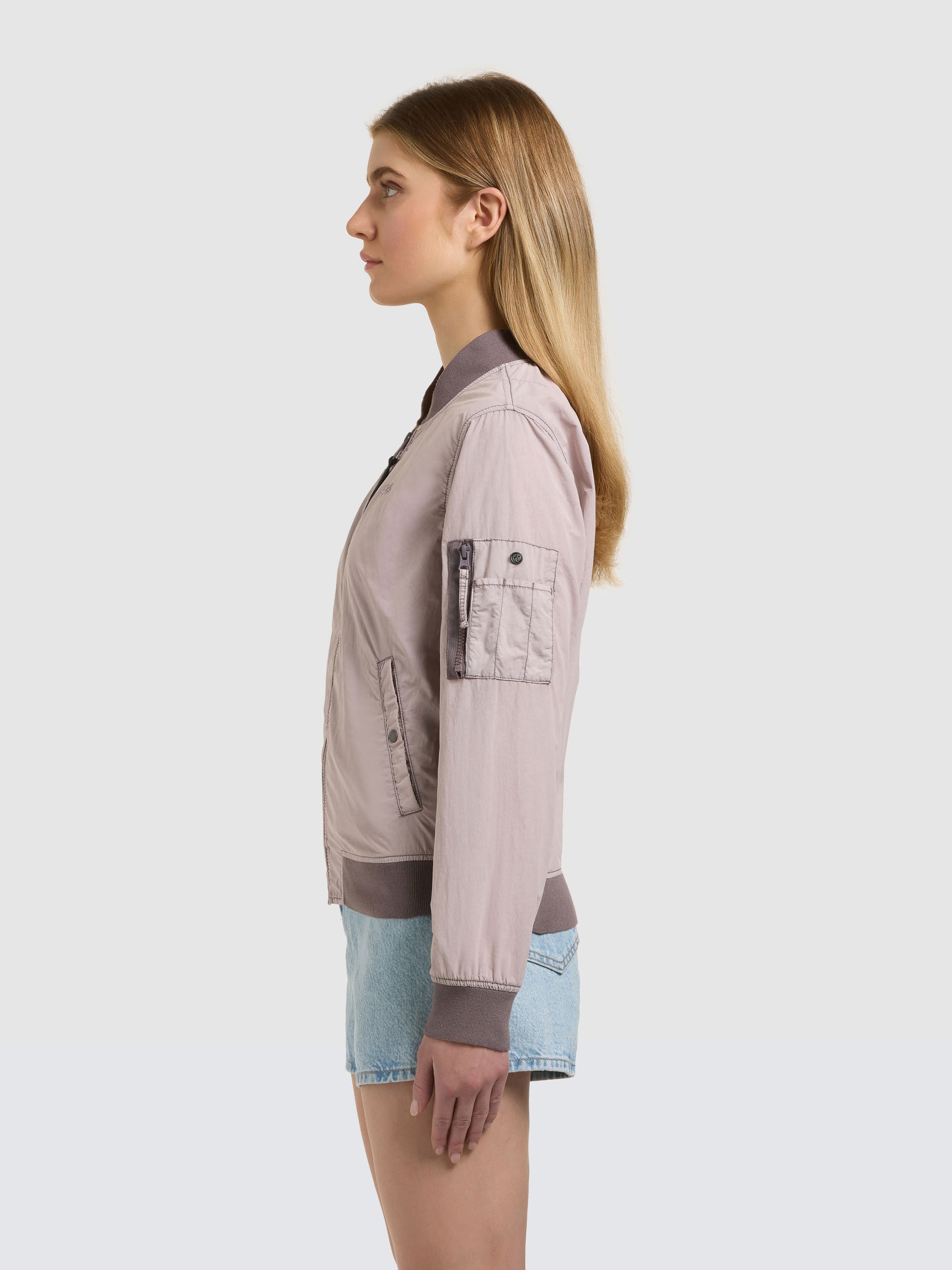 khujo-jacke-denz-damen-bomberjacke-blouson-raindrops-lilac image 5