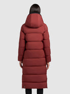 khujo-coat-larea3-damen-wintermantel-dark-red-wadenlang image 3