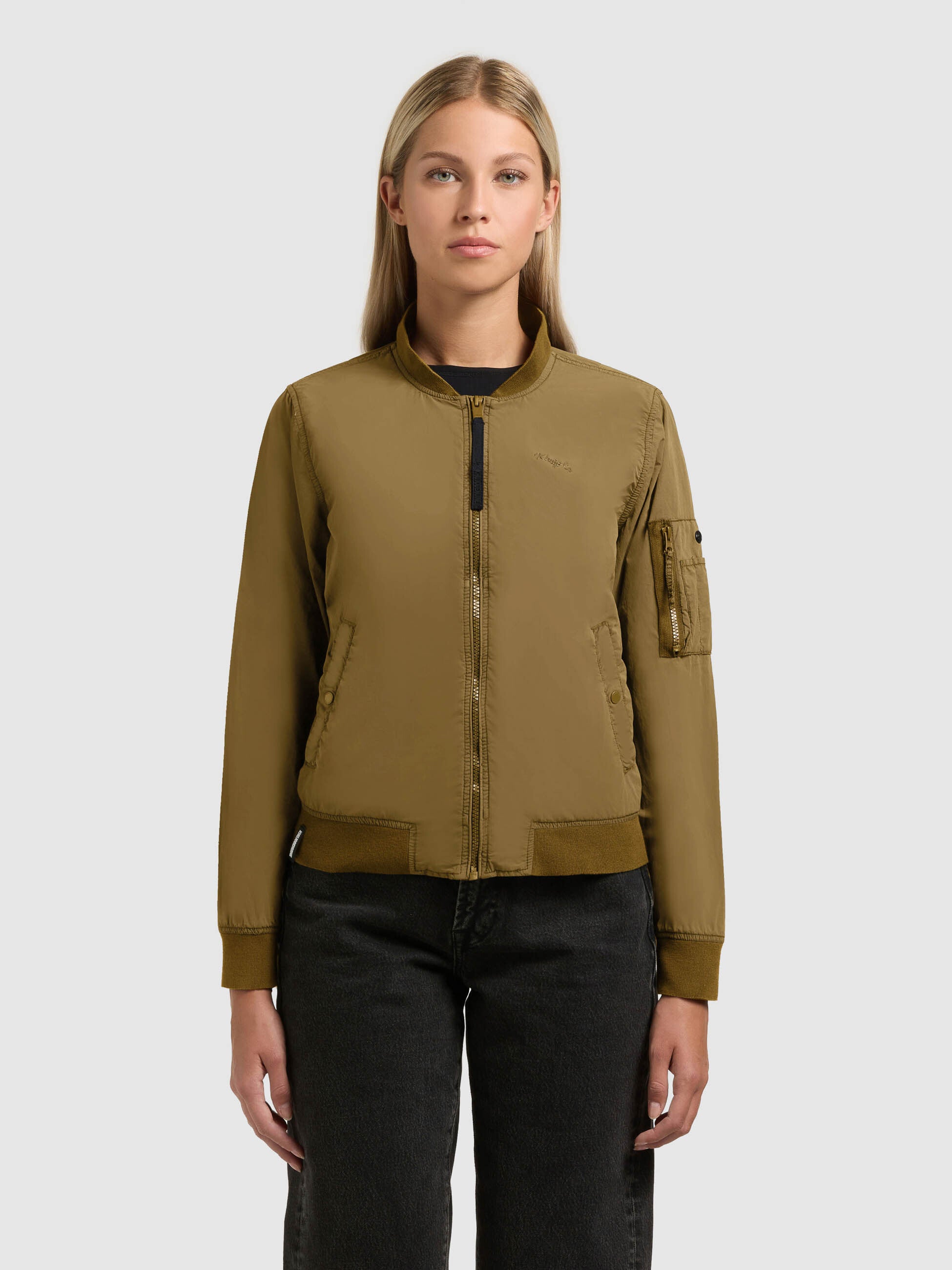 khujo-jacke-denz-canary-green-damen-bomberjacke-blouson image 4