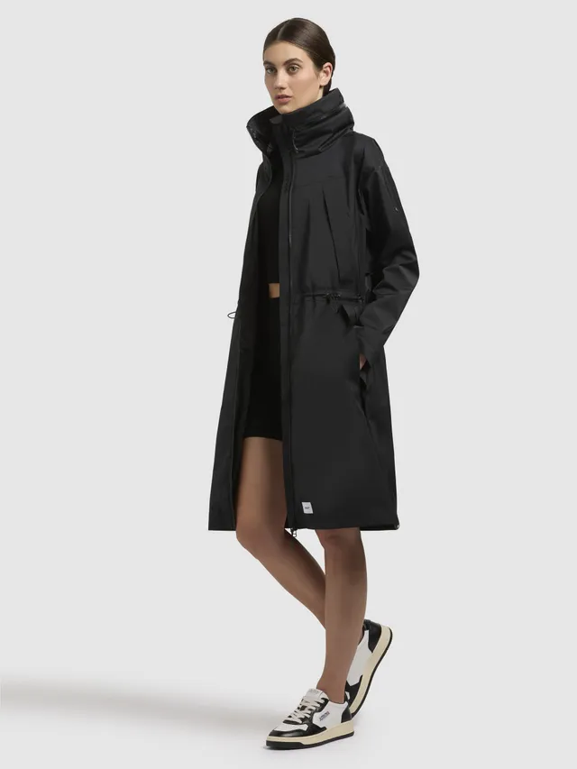khujo-coat-loulou-windbreaker-black-loose-fit image 1