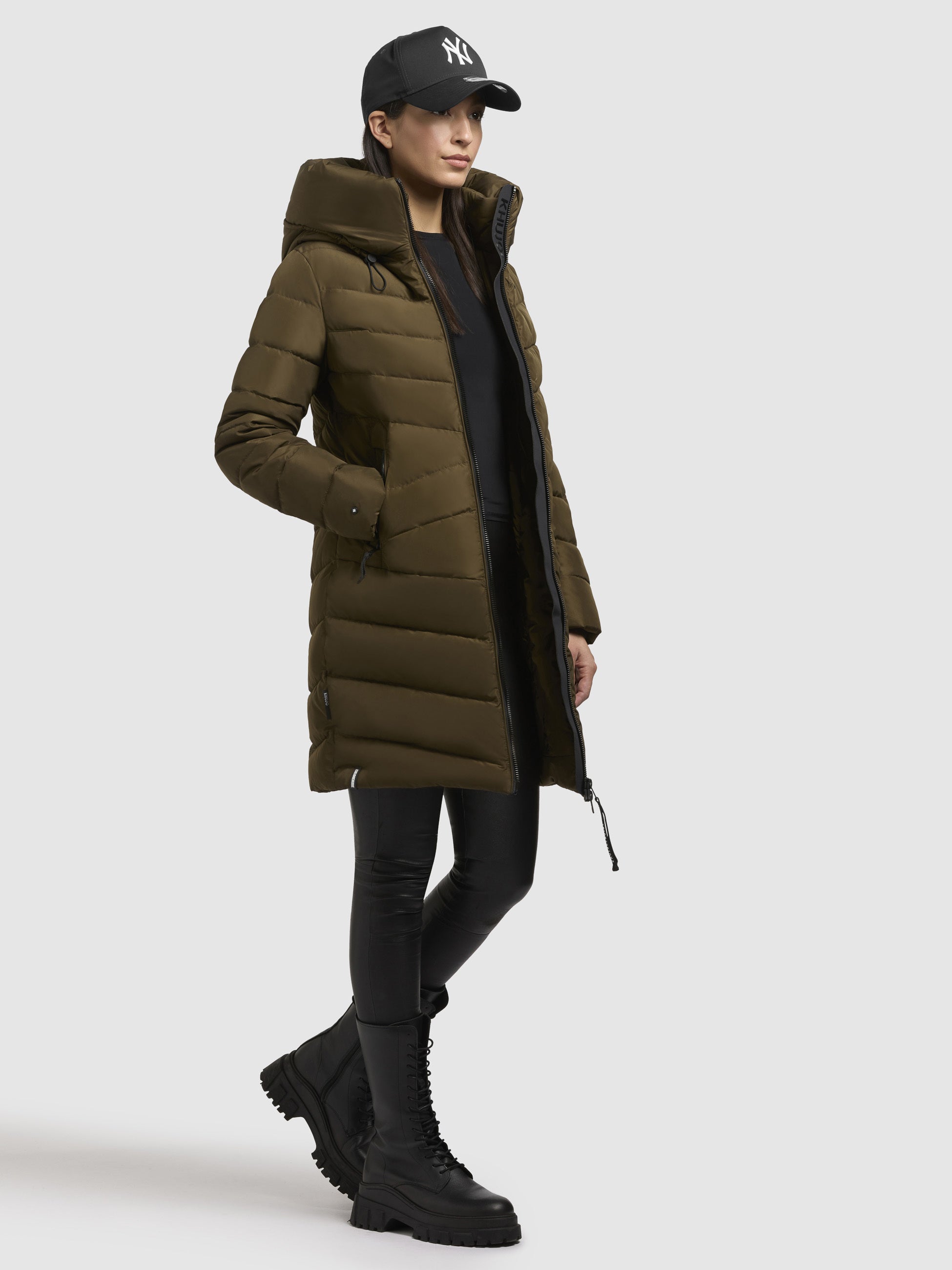 khujo-mantel-pluz-khaki-wattierter-wintermantel-f-r-damen image 6