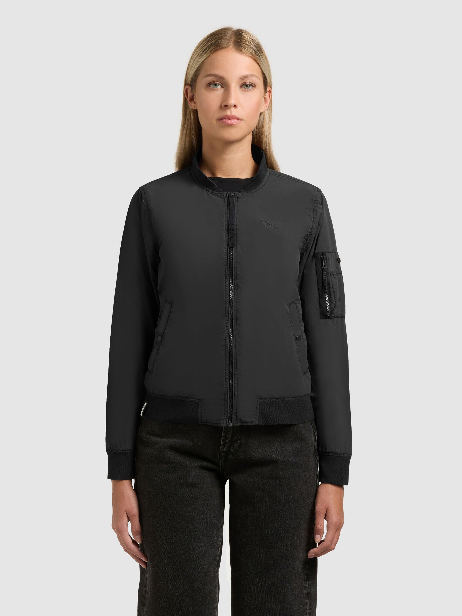 khujo-denz-damen-bomberjacke-black-vintage image 4