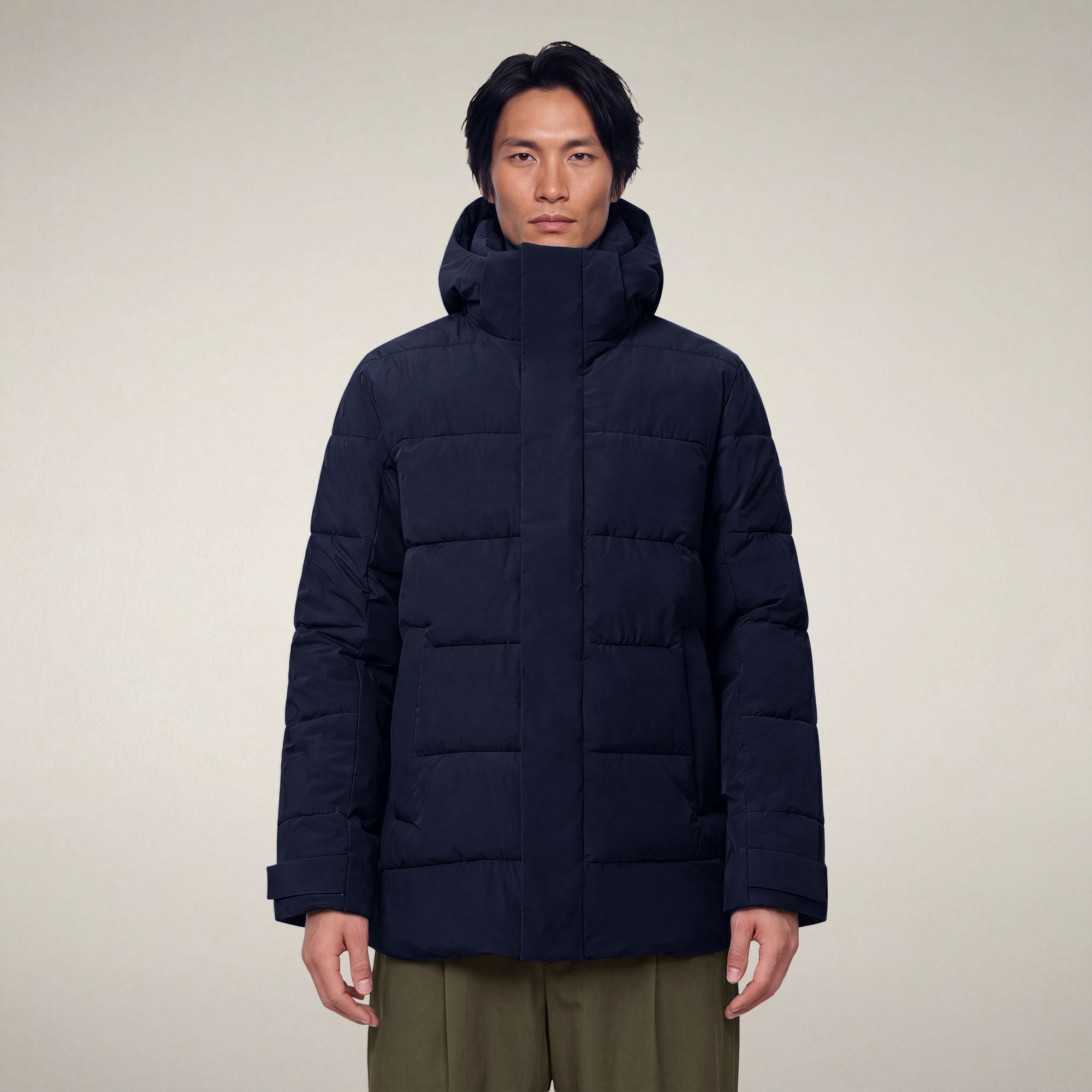 save-the-duck-flavien-herren-kapuzenjacke-blau-schwarz image 5