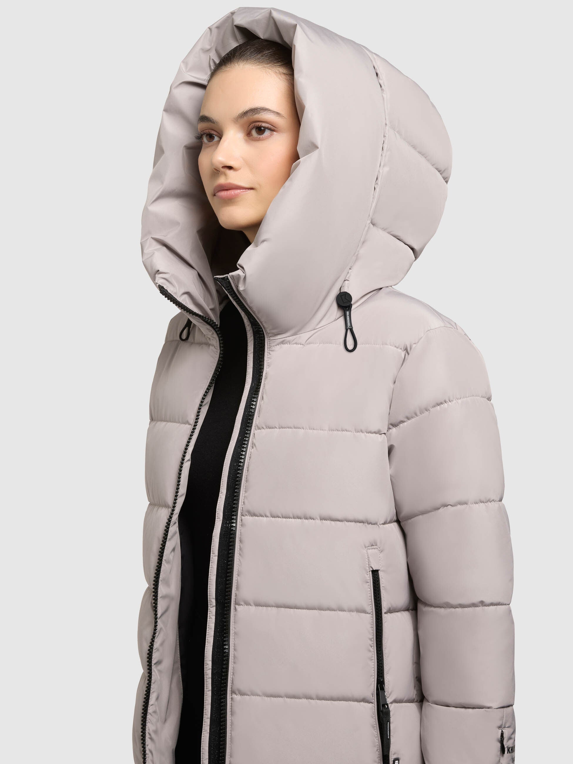 khujo-mantel-jilias6-matt-blizzard-grey-damen-winter-steppmantel-knielang image 7