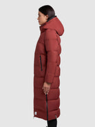 khujo-coat-larea3-damen-wintermantel-dark-red-wadenlang image 5