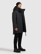 khujo-coat-kenji-obrage-gray-parka-mit-verl-ngertem-r-cken image 2