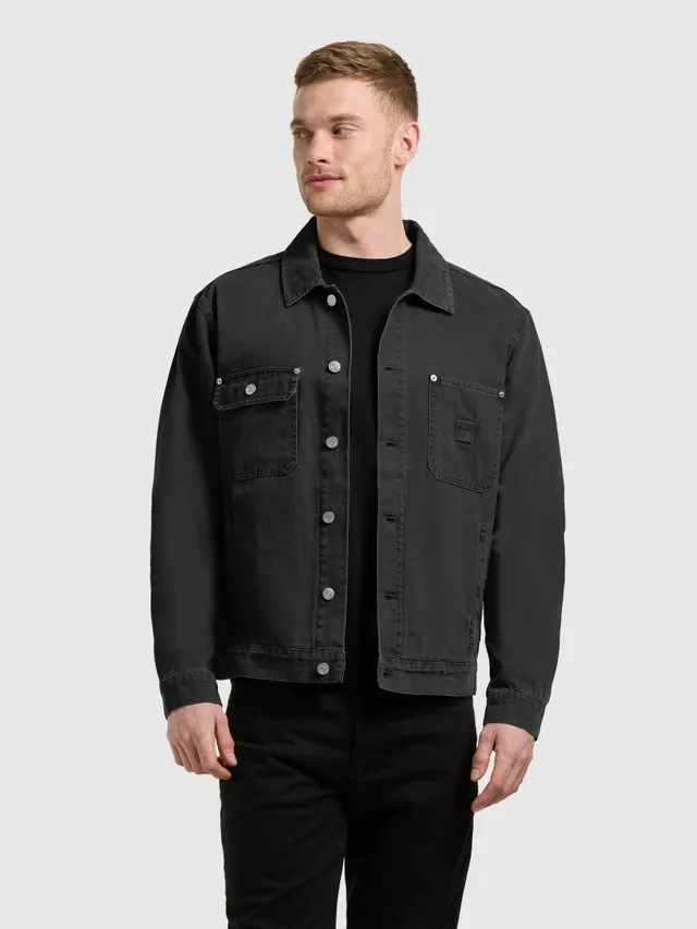 khujo-jacke-ronny-black-workwear-jacke-aus-baumwoll-canvas image 1