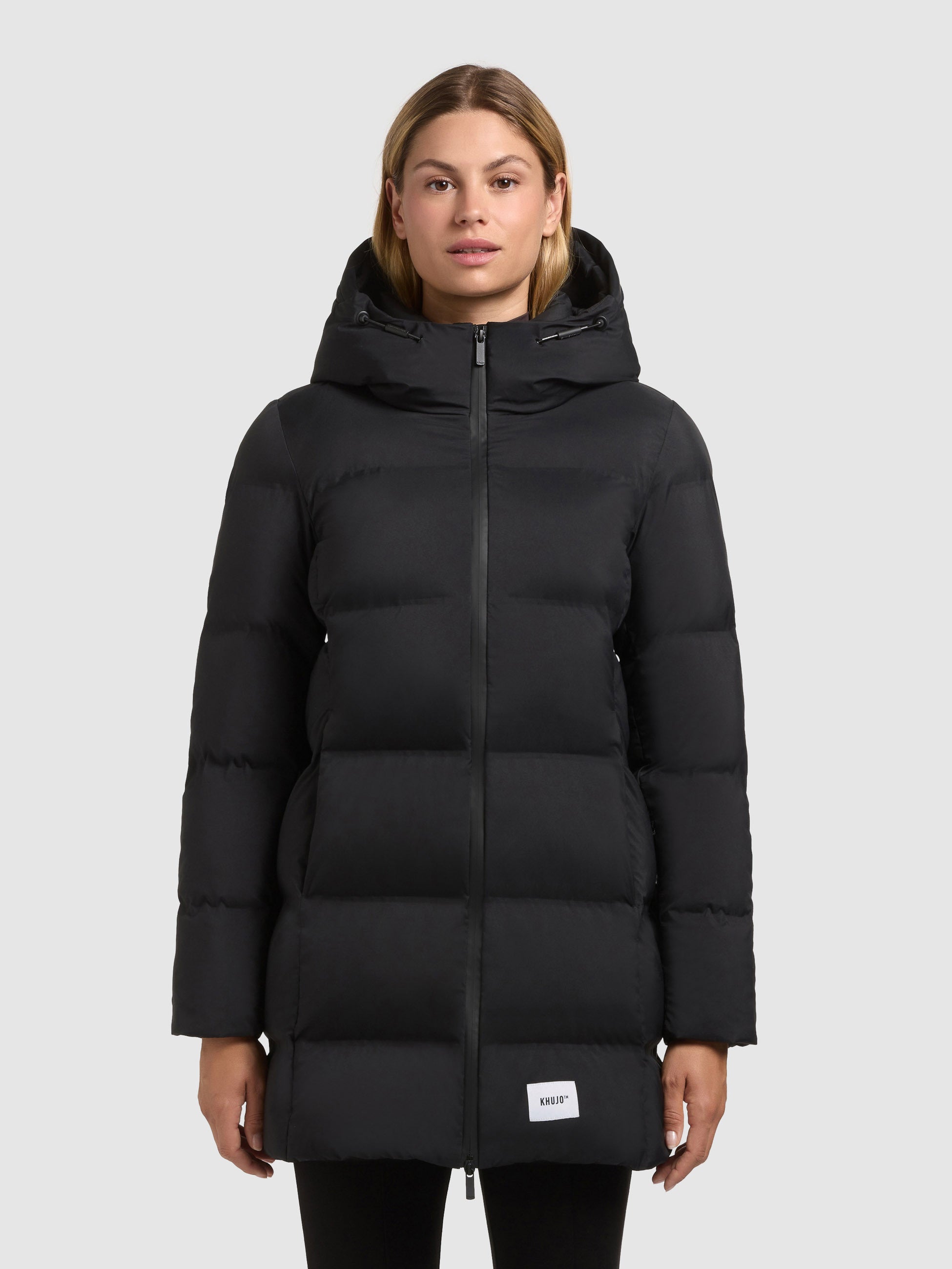 khujo-tanare3-damen-steppjacke-black-schwarz-regular-fit-winterjacke-mit-kapuze image 4