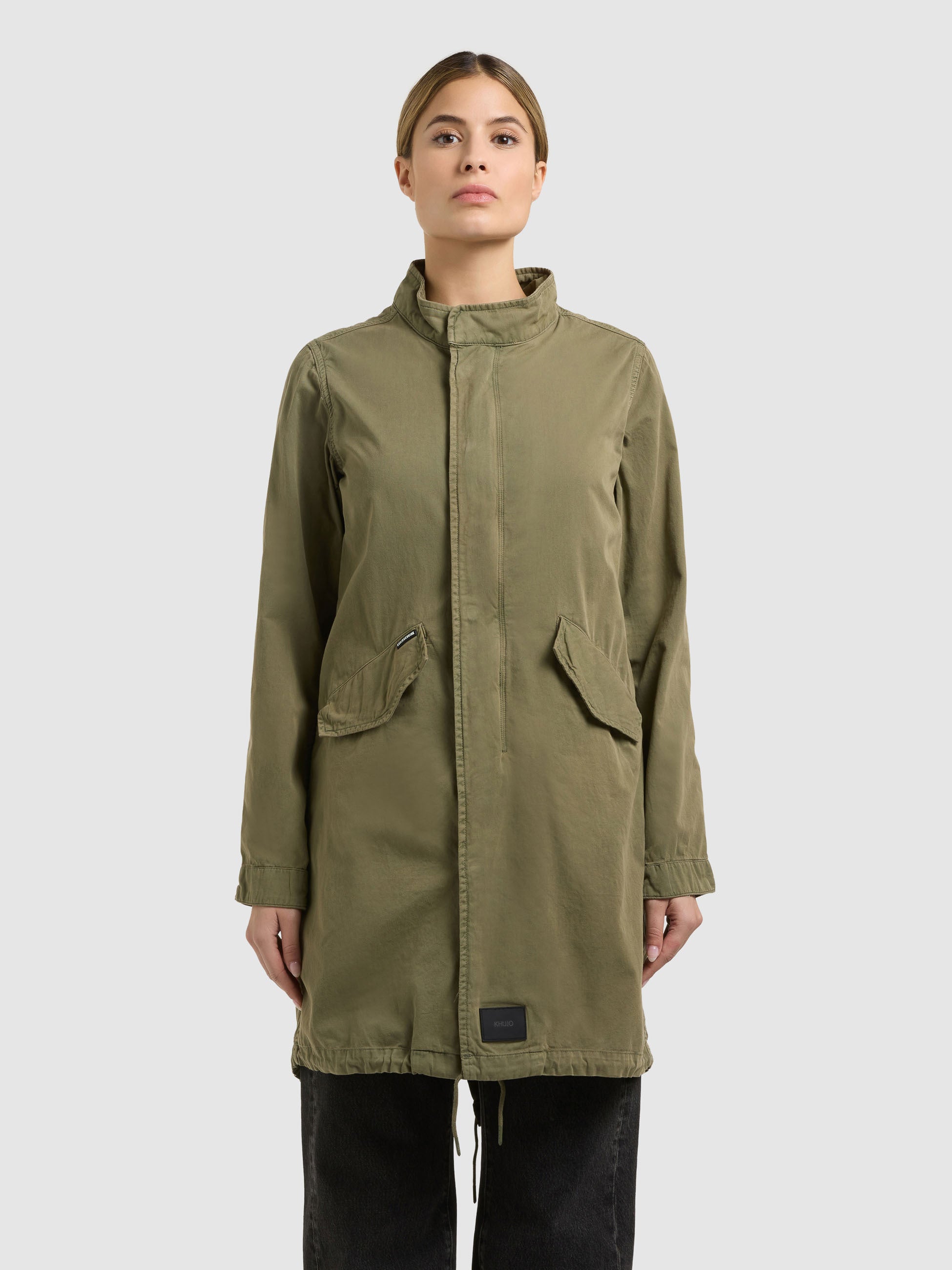 khujo-theres-parka-mantel-damen-olive-regular-fit image 4