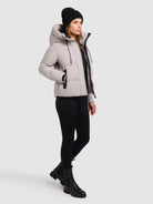 khujo-jacket-enits-matt-blizzard-gray-ultraleichte-damen-steppjacke image 2