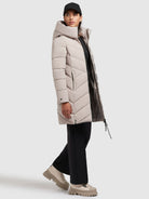 khujo-mantel-darka-hellbeige-damen-steppmantel-regular-fit image 6
