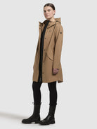 khujo-elea-regenmantel-sand-damen-regular-fit image 2