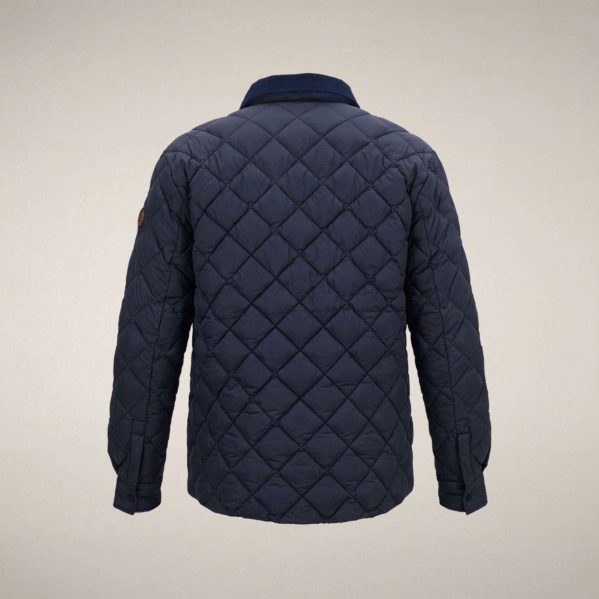 save-the-duck-firmin-herren-rauten-steppjacke-blau-schwarz image 4