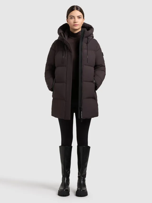 khujo-jacke-drown-matt-moody-plum-damen-winterjacke-loose-fit image 1