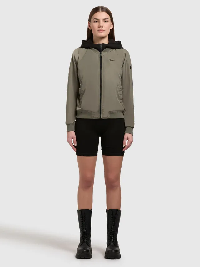 khujo-jacke-seeam-graugr-n-damen-bomberjacke-regular-fit image 1