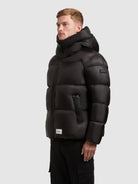 khujo-jacke-dane-black-damen-steppjacke-regular-fit-crinkle-optik image 5
