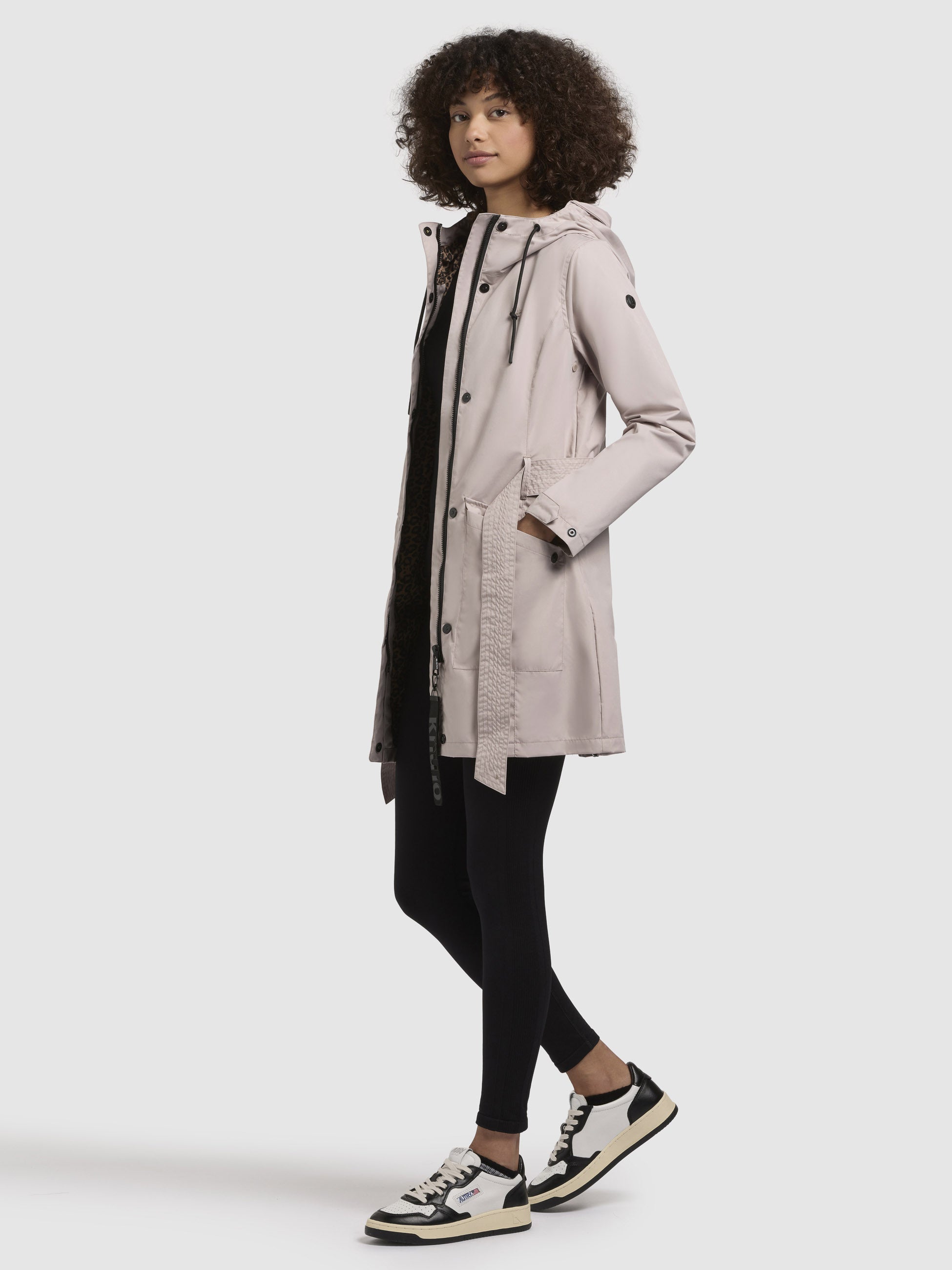khujo-jacke-mosti-graulila-damen-sommerparka-trenchcoat-mit-kapuze-und-g-rtel image 2