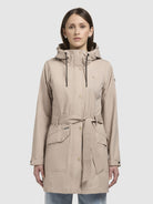 khujo-jacke-mosti-beige-damen-sommerparka-trenchcoat-mit-g-rtel image 4