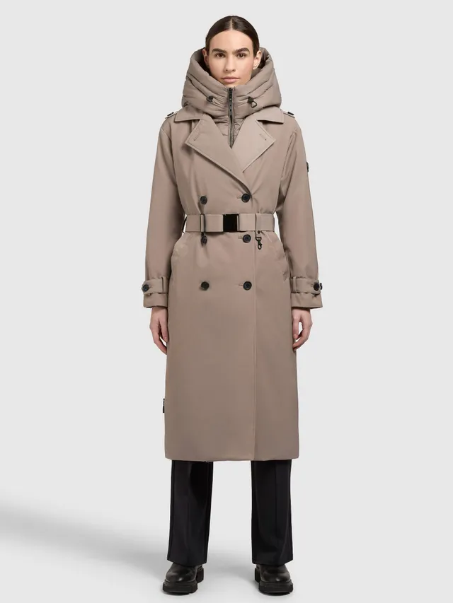 khujo-mantel-elena-greige-damen-trenchcoat-2 image 1