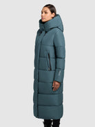 khujo-coat-soulani4-dim-blue-damen-steppmantel-wadenlang-mit-kapuze image 5