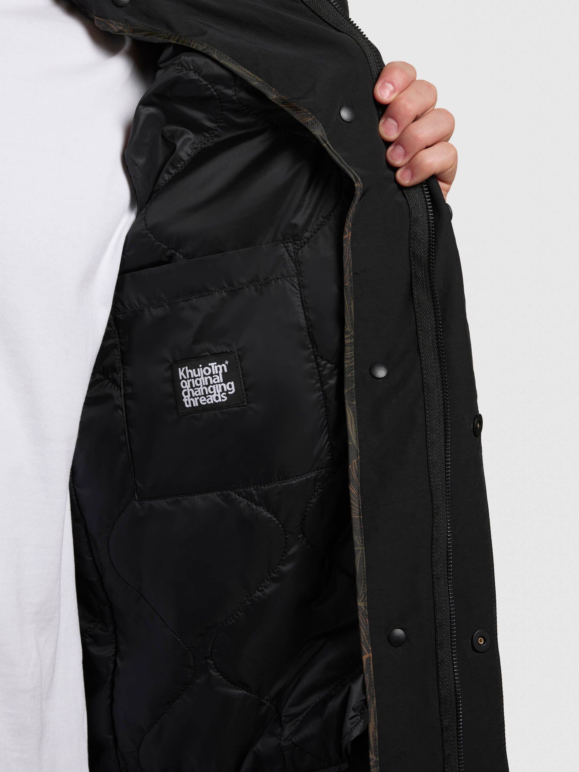 khujo-mantel-kolya-schwarz-parka-kurzmantel image 8