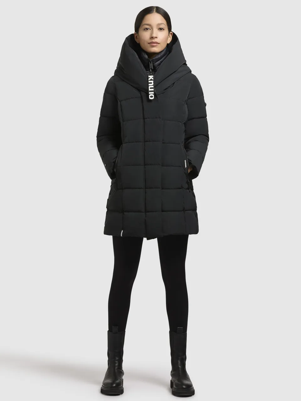 khujo-tenx-damen-parka-steppjacke-dunkelgrau image 1