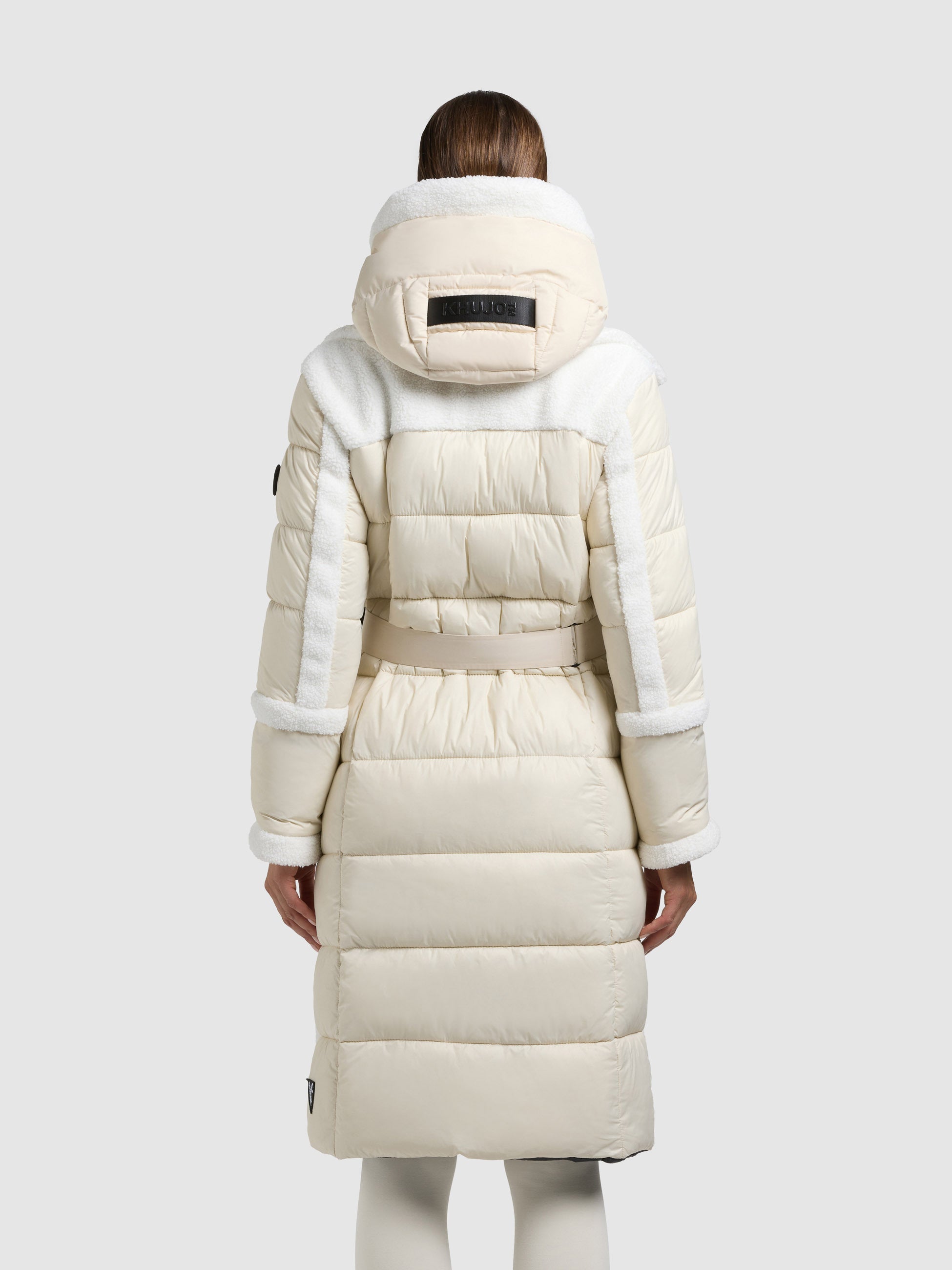 khujo-kalmia-kurzmantel-damen-cotton-cream-teddyfleece-2in1 image 3