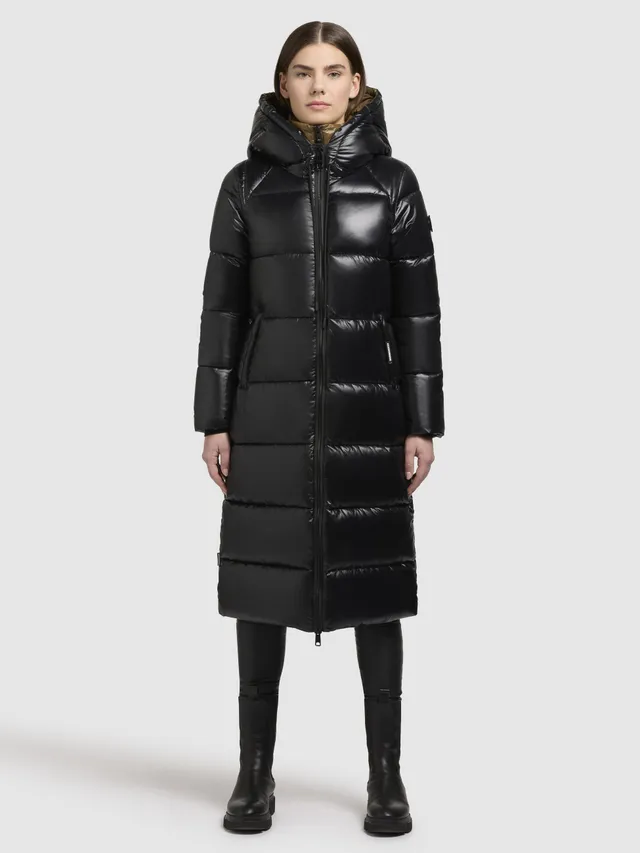 khujo-jane-mantel-schwarz-gl-nzender-damen-steppmantel-regular-fit image 1