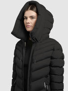 khujo-coat-stoane-black-damen-steppmantel-wadenlang-wattiert-mit-kapuze image 7