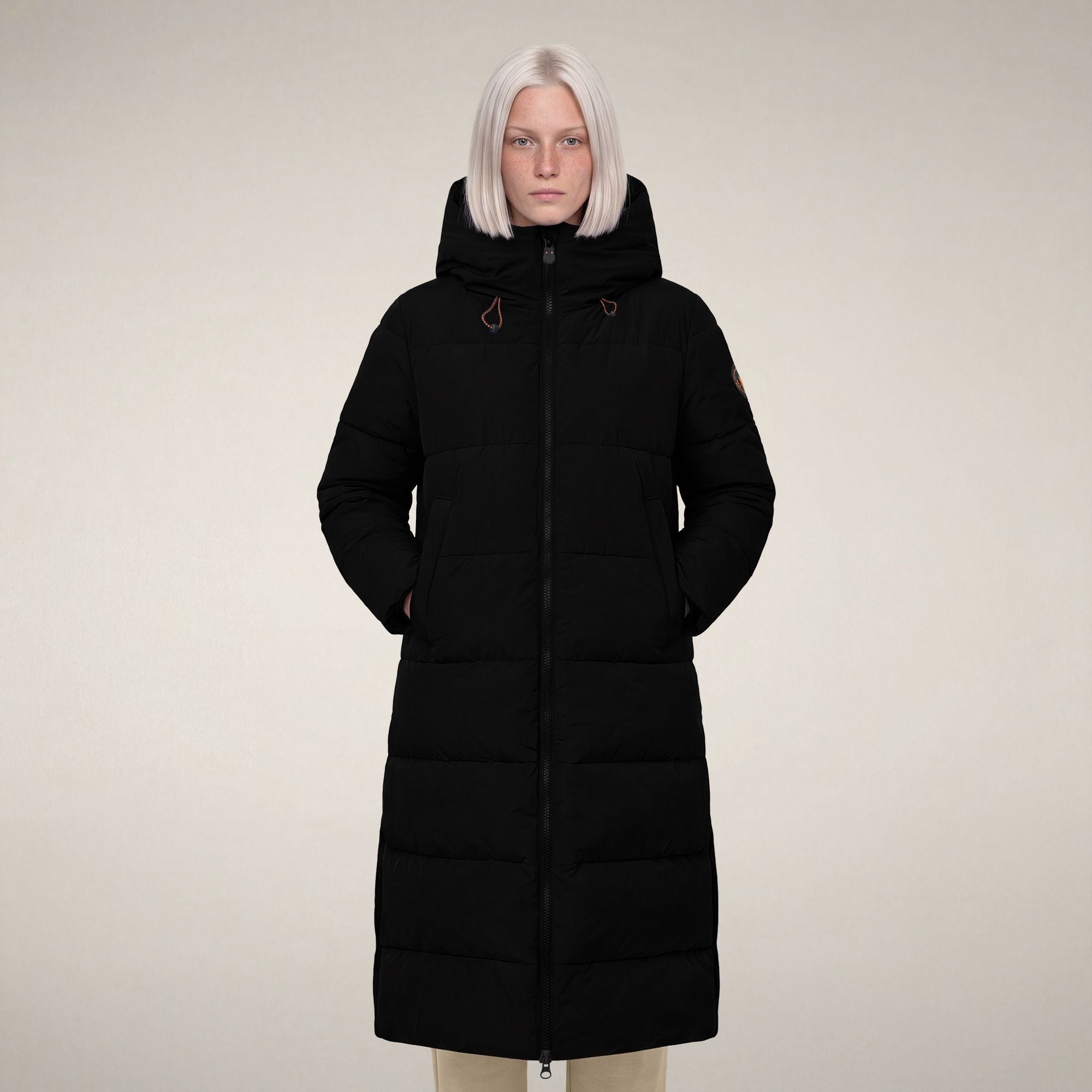 save-the-duck-zendaya-damen-parka-extra-lang-winterparka-schwarz image 5