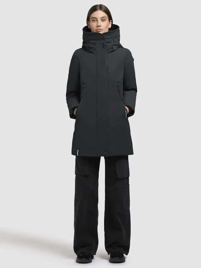 khujo-viona5-damen-jacke-winterjacke-dunkelgrau-wasserabweisend image 1
