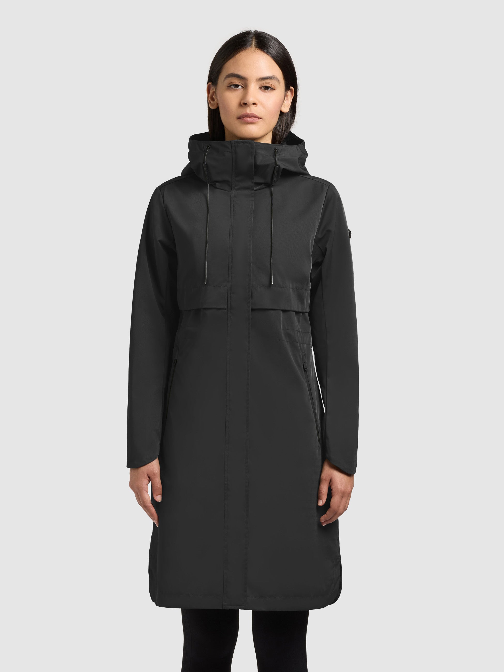 khujo-manao2-mantel-black-leichter-damen-sommerparka-regular-fit image 1