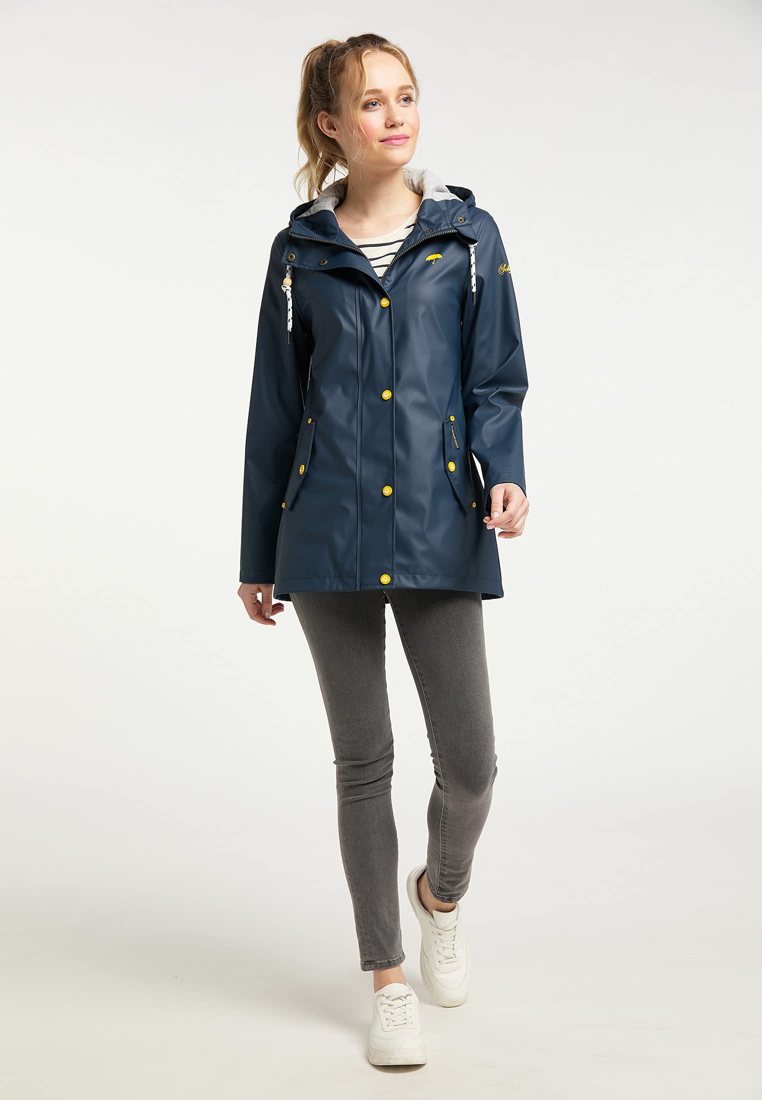 schmuddelwedda-damen-regenjacke-friesennerz-in-marine image 2