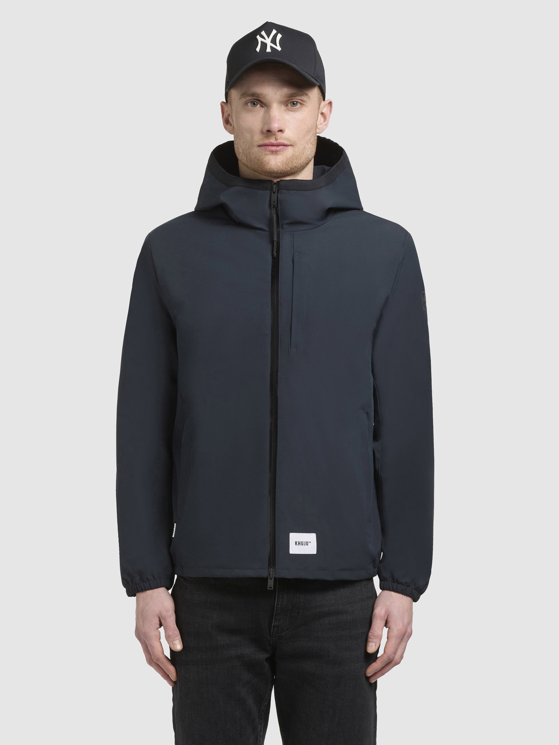 khujo-jacke-hamza-dunkelblau-basic-kapuzenjacke-regular-fit image 4