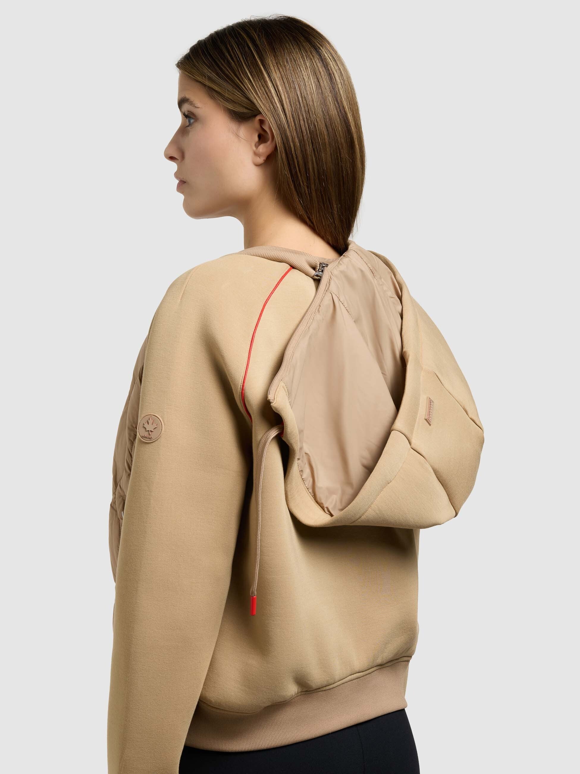 khujo-jacke-malaya-dark-camel-kurze-steppjacke-mit-materialmix image 8