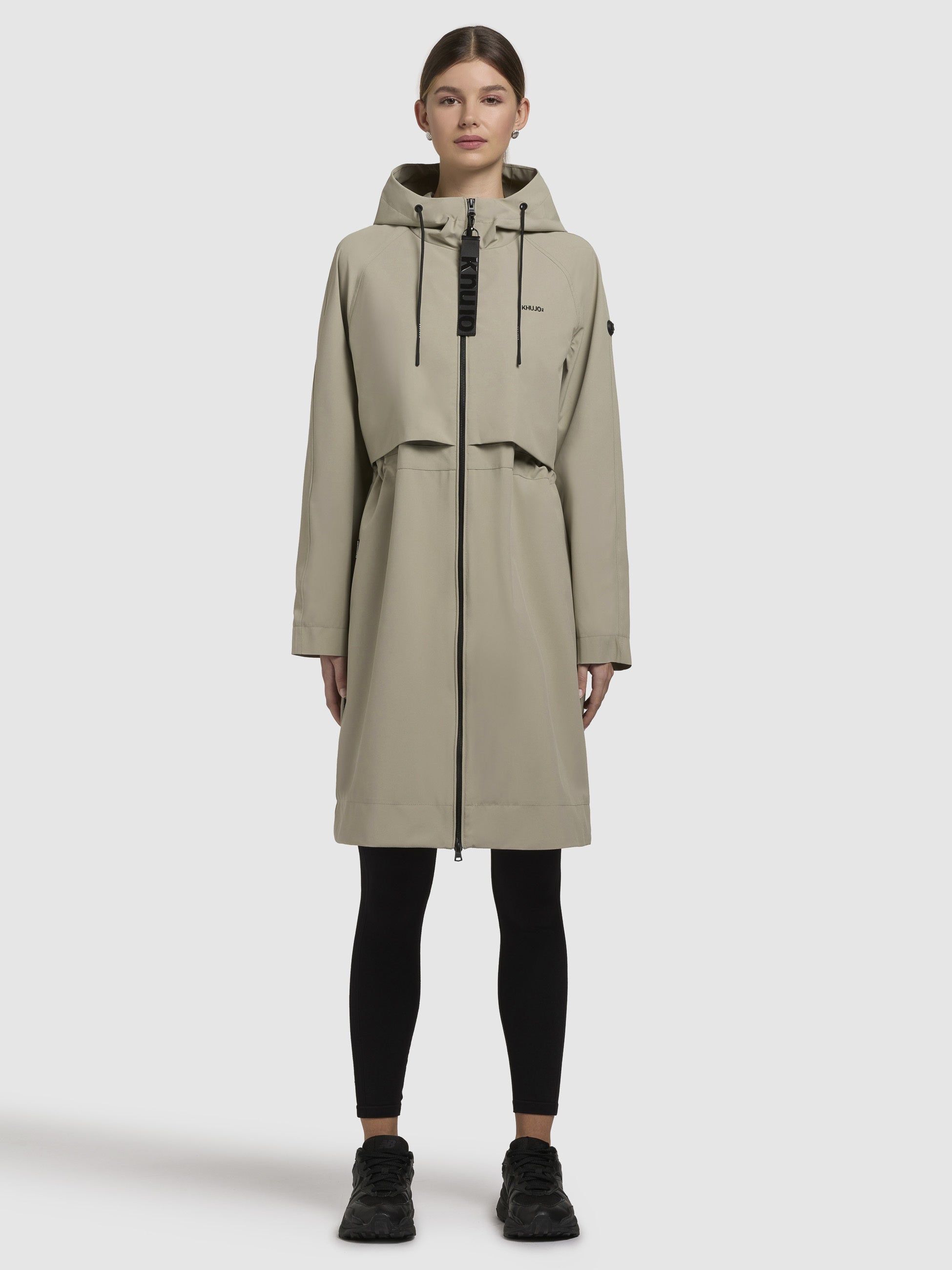 khujo-coat-adura-pale-green-leichter-sommer-parka-kurzmantel-loose-fit image 1