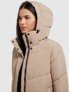 khujo-coat-torino4-sand-damen-steppmantel-knielang image 7