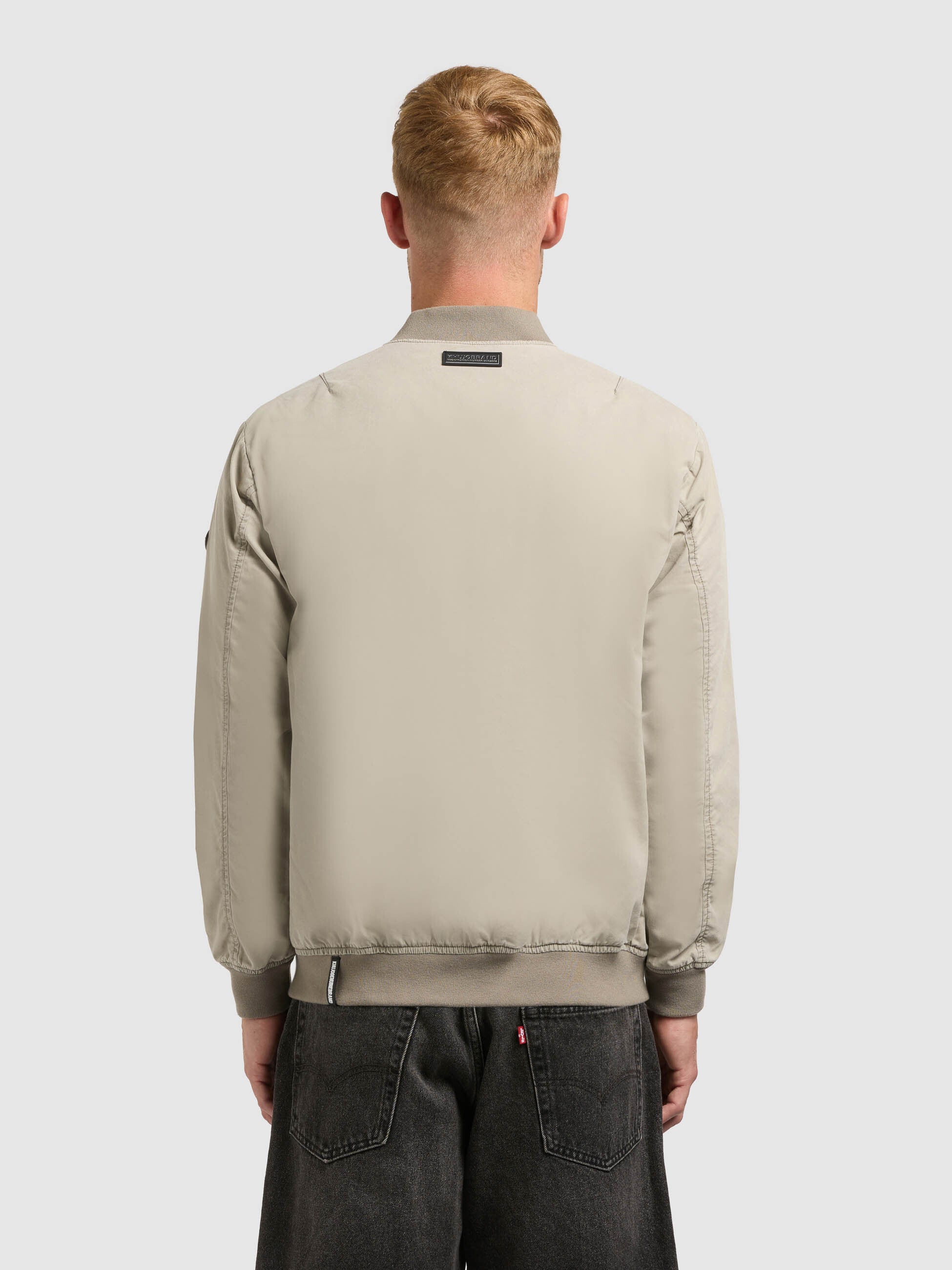khujo-jacke-ulric-light-grey-blouson-college-damen image 3