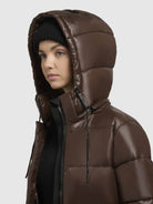 khujo-coat-julina3-satin-damen-steppmantel-chocolate-brown image 7