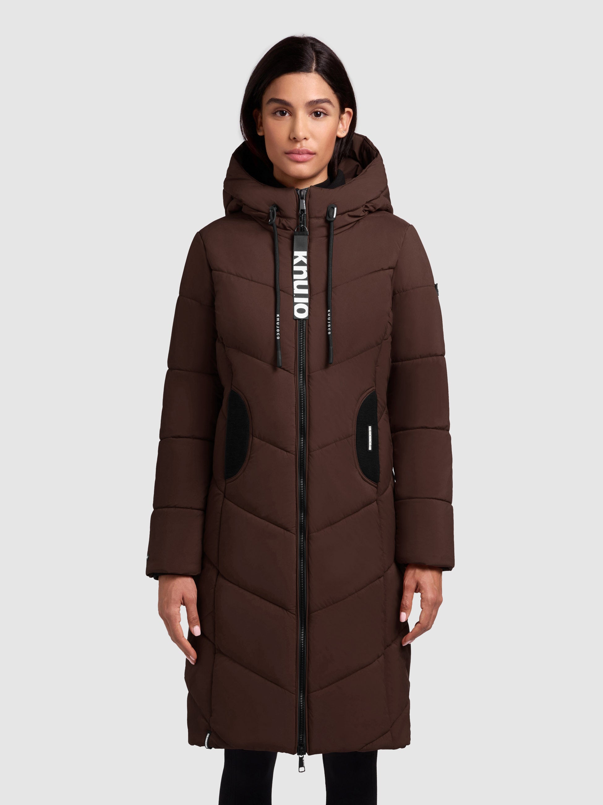 khujo-mantel-aribay4-light-dark-brown-lange-steppjacke image 4